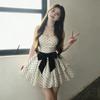 Polka Dot Suspender Dress Women's Waist Bow Tutu Dress Sweet Hottie Pure Desire Short Skirt 2026 Summer French
