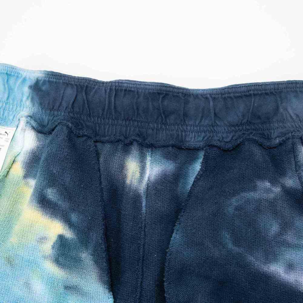 Puma MMQ Series Tie Dye Drawstring Joggers Unisex Bottoms Navy-Blue 539580-06