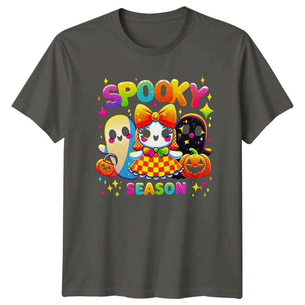 Spooky Season Halloween Holidays Unisexs Unisexs Tee Graphic Shirt Cute Ghosts S