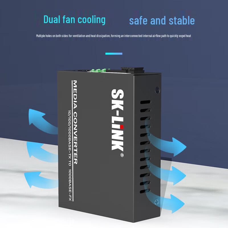 SK-LINK Gigabit Single-Mode Single-Fiber Optic Transceiver