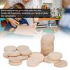 50Pcs Round Wood Coins 1.2 Inch Unfinished Natural Durable Wood Multi Purpose Wooden Circles for Painting Coloring DIY