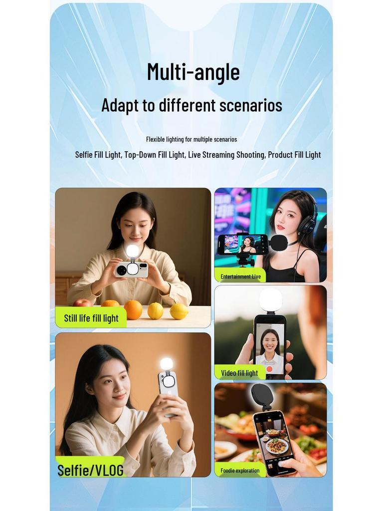 Portable Handheld Magnetic Light K04 for Phone Photography & Outdoor Shooting