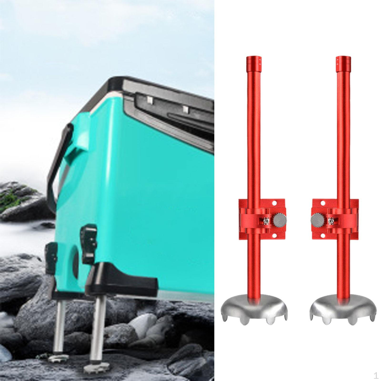 

2 Fishing Box Lifter Legs, Tackle Tank Holder for Camping 22.3cm