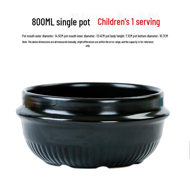 Same Style Korean Stone Pot – Perfect for Bibimbap, Doenjang Jjigae, Samgyetang, Steamed Eggs, and More.