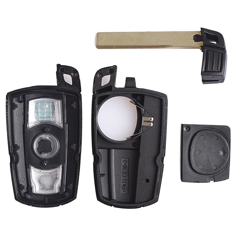 

jinyuqin Корпус Пульта Ключа Для BMW E61 E90 E82 E70 E71 E87 E88 E89 X5 X6 Для 1 3 5 6 Серії Заміна 3-кнопкового Розумного Корпуса Автомобільного Ключа with Battery holder