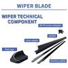 For Cupra Seat Leon Mk4 KL1 KL8  - 2024 Hatchback Front Rear Wiper Blade Windscreen Windshield Window Glass Accessories