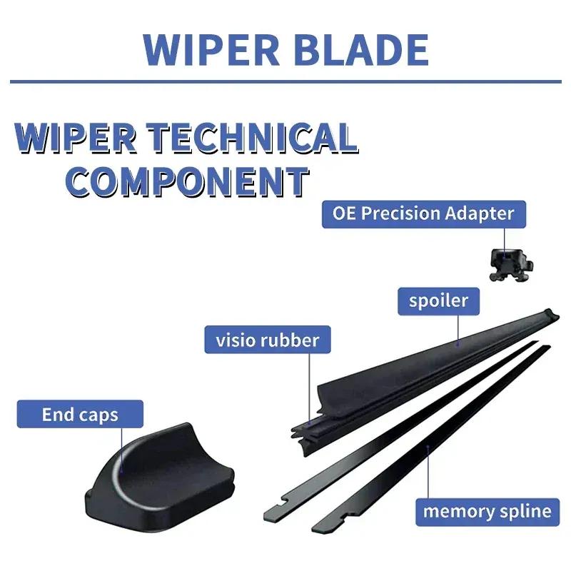 For Cupra Seat Leon Mk4 KL1 KL8  - 2024 Hatchback Front Rear Wiper Blade Windscreen Windshield Window Glass Accessories