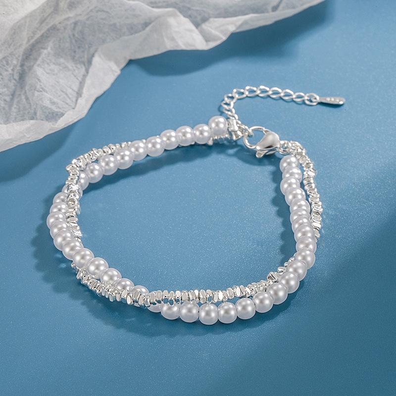 

Жемчужный браслет-обмотка Двухслойный Универсальный Модный Нишевый Дизайн Изысканный Взрыв Осень и Зима Повседневное Ювелирное Изделие