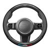 For BMW MINI JWC R54 R55 R56 R60 F54 F55 F56 F57 John Cooper S Clubman Countryman Car Carbon Fiber Leather Steering Wheel Cover