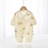 Newborn Summer Gauze Onesie with Belly Protector