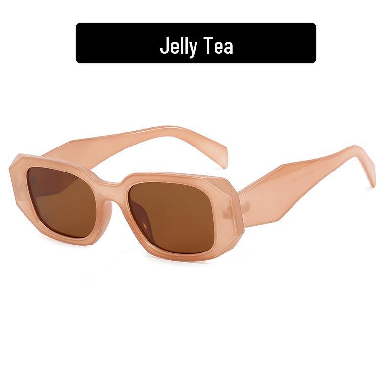 P Family 2021 Women's Irregular Square Sunglasses - Big Face Influencer Style