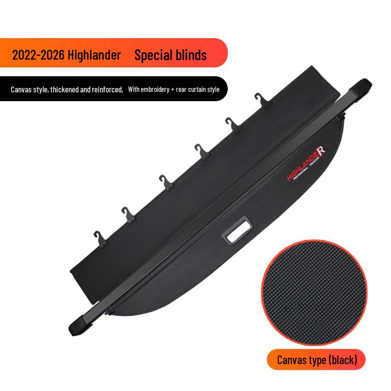 Compatible Rear Trunk Cargo Cover for Toyota RAV4 and Highlander
