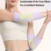 1 Stück Dehnbare Ellbogenbandage, Perfekt für Tennis und Workouts, Bequemer Armschutz mit eng anliegender Passform