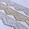 90cm Glitter Tassel Crystal Lace Trim AB Color Rhinestone Chain Claw Fringed Pearl Pendant Chain Diy Sewing Garments Crafts