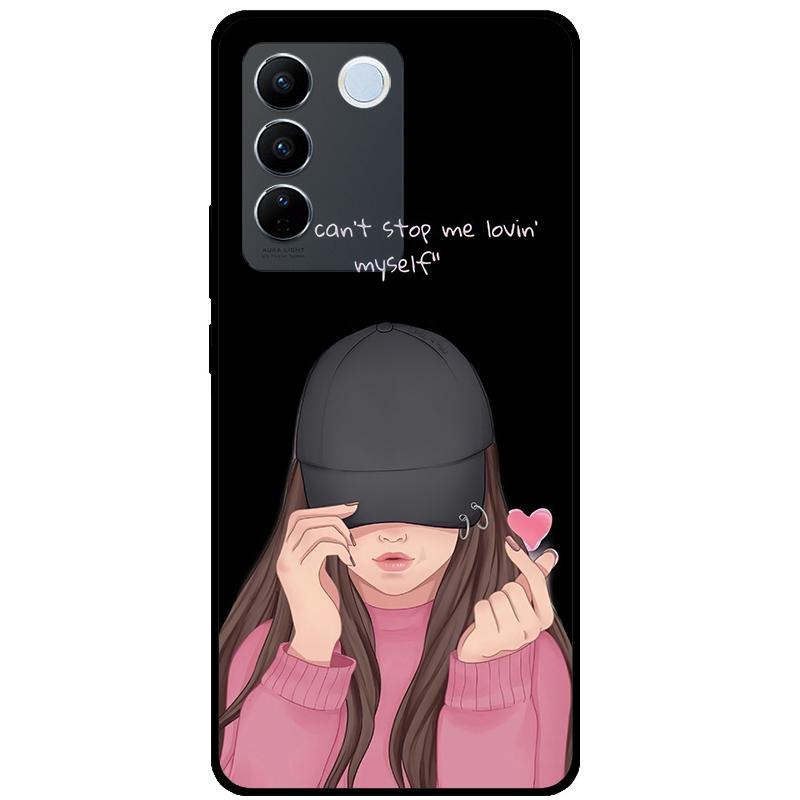 For Vivo V27E V2237 V27 Pro V2230 V 27 Case TPU Soft Silicone Marble Cat Shockproof Cases For Vivo V27 5G V27Pro Bag Funda Cover
