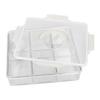 Portable Snackle Box Container 6 Grids Snack Box Organizer Divided Serving Tray with Lid for Kitchen Fruits Candy