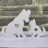 Durability Elastics Dog Cats Statue Silicone Mold for Cement Plasters Candle Soap Making Craft Tool Resin Casting Mould