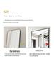 Full-Length Wall-Mounted Dressing Mirror: 3D Try-On for Girls' Bedroom & Makeup