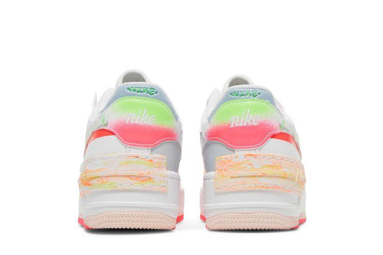 Women's Sneakers Nike Air Force 1 Low Shadow White Pink Orange (Women's) White/Pink/Orange-Green