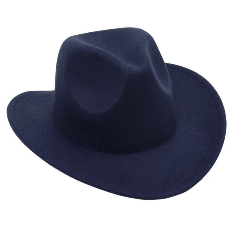 Simple Children'S Top Hat Bare Cowboy Hat Performance Jazz Hat Children'S Felt Hat Dance Troupe Wool Hat