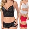 Women Sexy Lingerie Corset Lace Push Up Vest Top Bra And Pant Set Underwear Charm For Elegant Nights