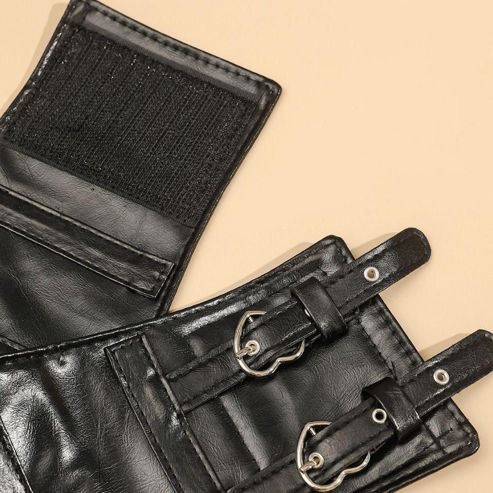 PU Leather Suspenders Elastic Cummerbunds High Waist Waist Corset Fashion Wide Belt  Ladies