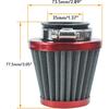 PZ20 Carburetor Carb Air Filter Fuel Line Kit For 50Cc-125Cc Taotao ATA-110B 125D Boulder B1 T-Force Coolster Apollo Kazuma Kids ATV Four Wheeler