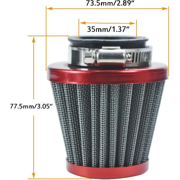 PZ20 Carburetor Carb Air Filter Fuel Line Kit For 50Cc-125Cc Taotao ATA-110B 125D Boulder B1 T-Force Coolster Apollo Kazuma Kids ATV Four Wheeler