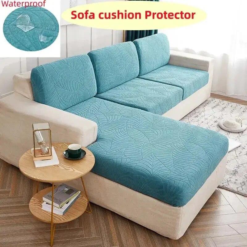 Waterproof Elastic Sofa Seat Covers Leakproof Couch Cushion Slipcover Anti-dust Tight Wrap Furniture Protector