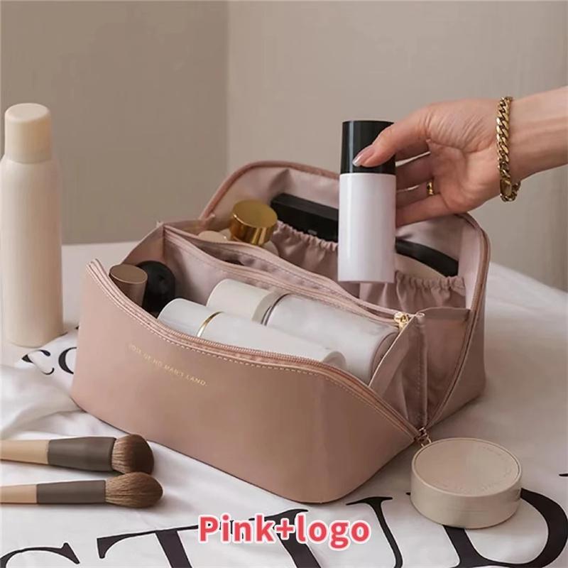 

Fashion Portable PU Leather Large Capacity Travel Cosmetic Bags Makeup Pouch Women Waterproof Bathroom Multifunction Wash Bag