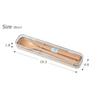 Takenaka SUKITTO Cutlery Set, Wooden Chopsticks and Spoon Set, Beige, Case: Approx. 4.6 X 19.3 X 1.8 Cm, Chopsticks and Spoon: Approx. 18 Cm, T-36402