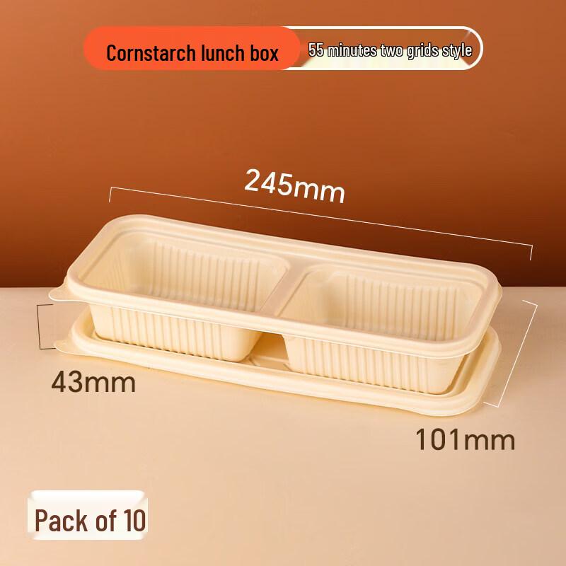 Biodegradable Corn Starch Microwaveable Lunch Boxes