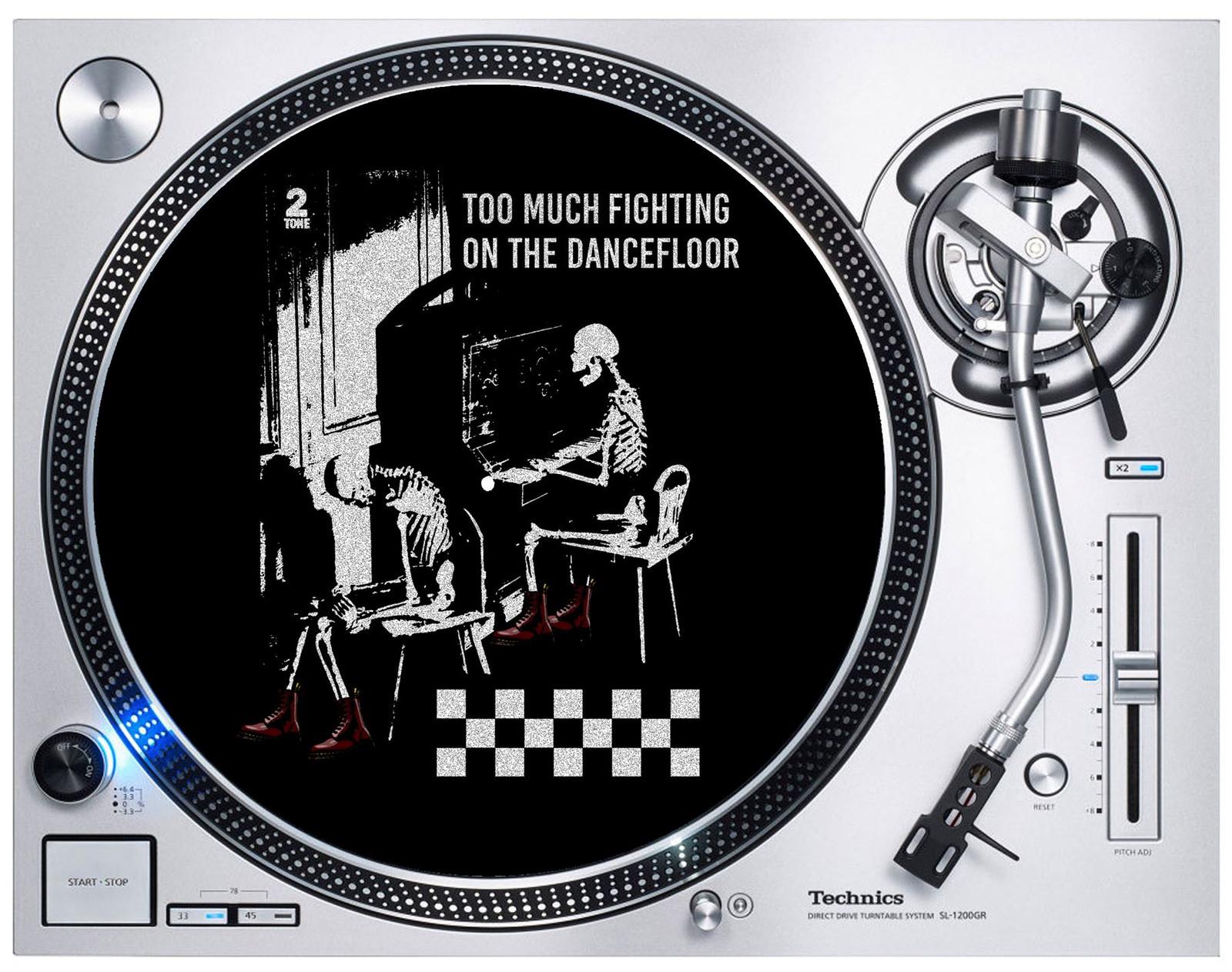 Ghost Town Too Much Fighting Ska DJ Slipmat -The Specials 2 Tone Vinyl Turntable S