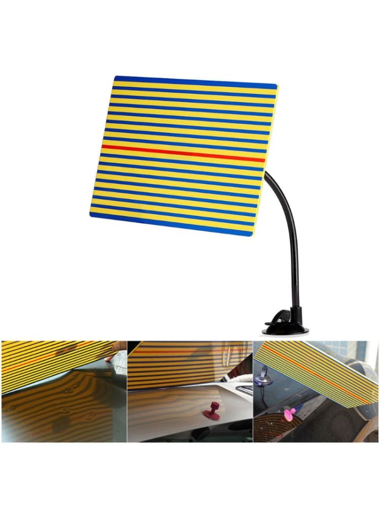 Reflektoren Linienbrett Lackfreies Ausbeulwerkzeug mit 3 Helligkeitsstufen für Karosserie-Dellenentfernung LED-Reflektorenbrett
