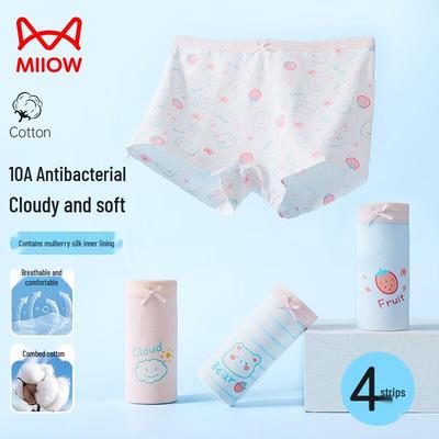 Antibakterische Baumwoll-Boxershorts für Mädchen