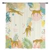 Leopard Tropical Plant Modern Tulle Curtains For Living Room Bedroom Home Kitchen Window Sheer Curtains