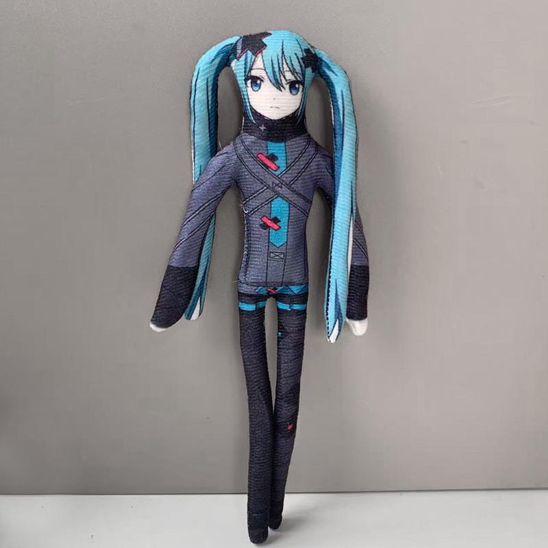 Hatsune Miku Plush Toy With Wire Frame For Collectors And Creative Displays