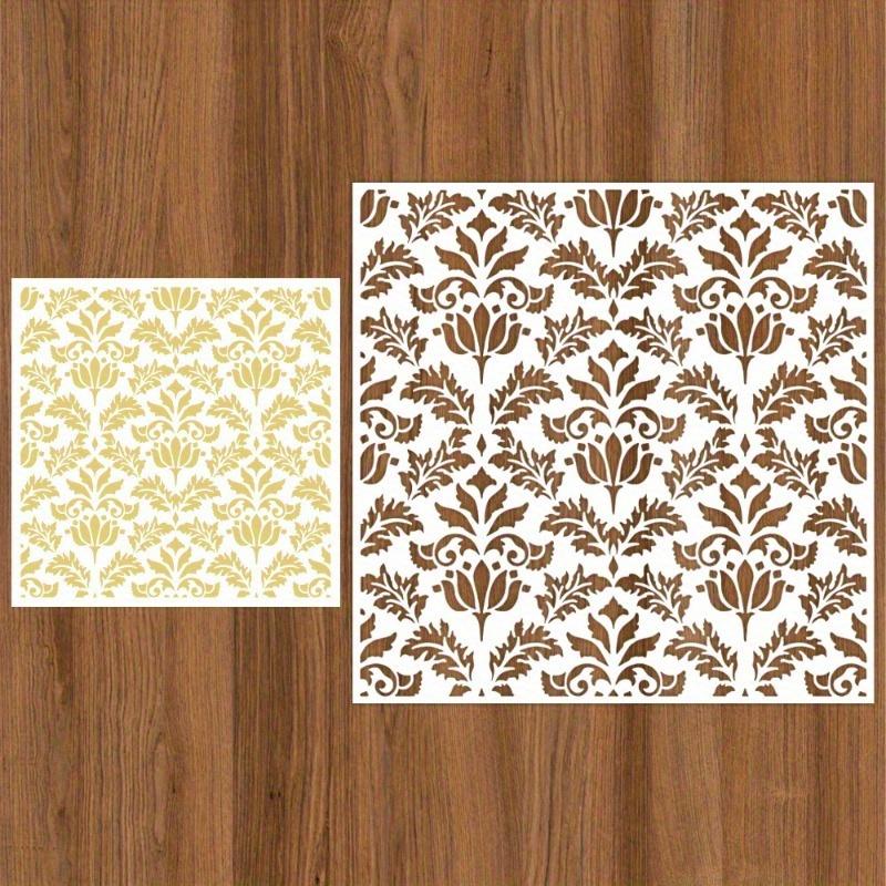 1/2pcs Vintage Spring Pattern Plastic Stencil for DIY Card Making, Scrapbooking & Crafts- for Decorative Backgrounds, Photo Albums & Greeting Cards