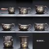 Purple Sand Is Rising Justice Cup With Handle Tea Dispenser Ceramic Household Lotus Kung Fu Tea Set With Average Cup Tea Sea