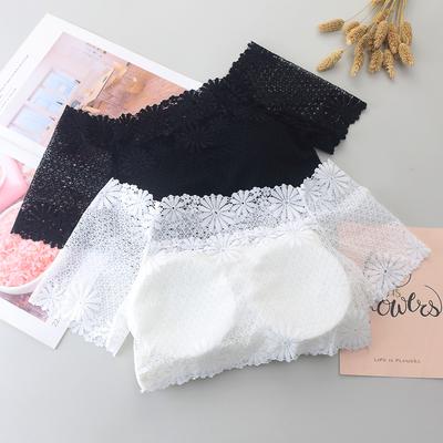 Vest Hollow Bottoming Shirt Vest Sexy Shawl Anti-Glare Tube Top All-Match Lace Wrap Chest