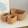 Elegant Cotton Woven Storage Container Large Capacity Bedroom Organizer Handwoven Desktop Basket for Living Room