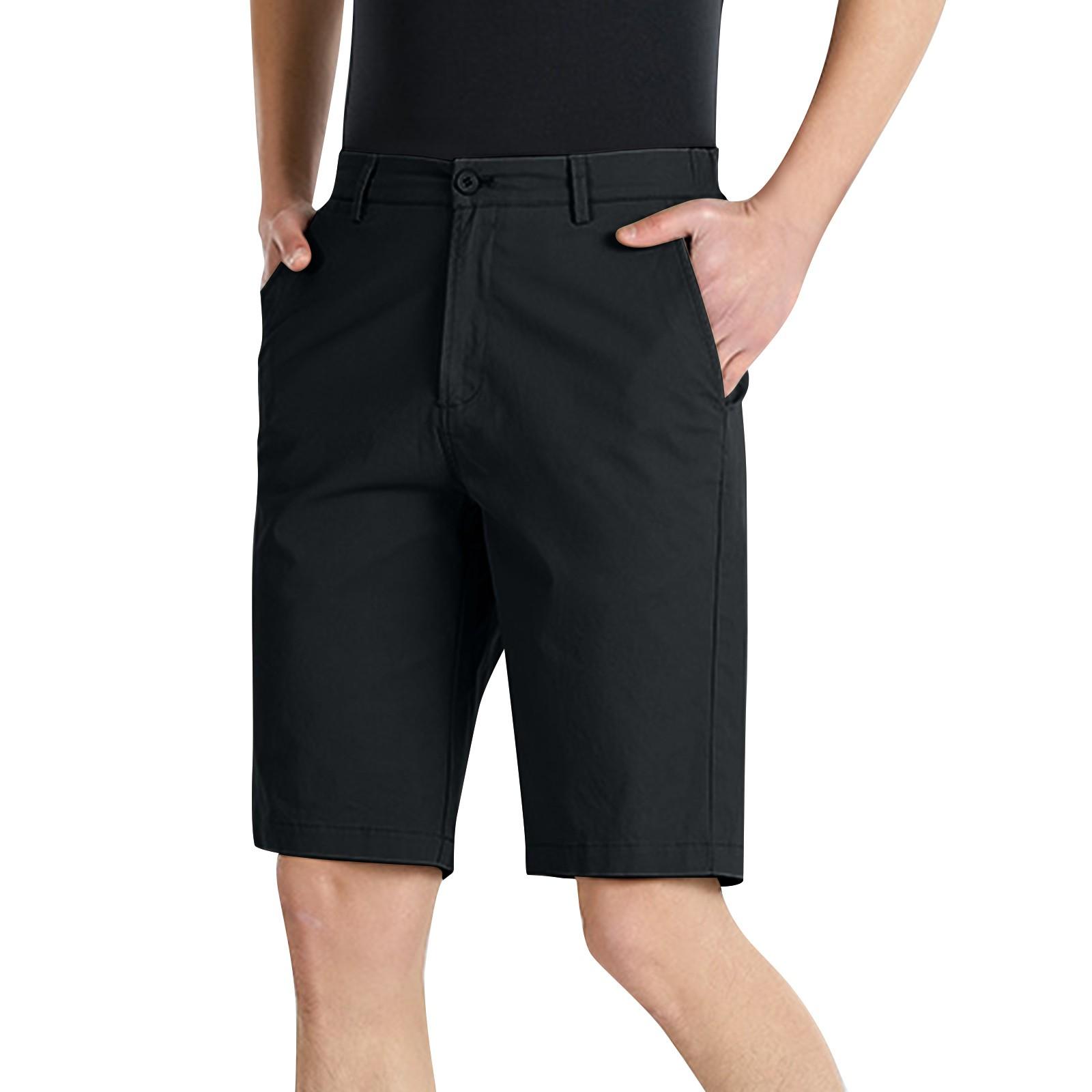 

Летние мужские шорты, свободные повседневные брюки больших размеров, дышащие брюки-карго, мужские брюки для альпинизма XXXXXL чёрный