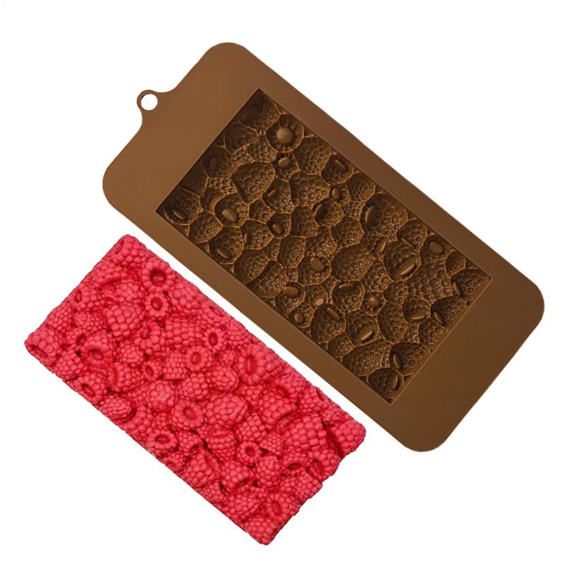3D Raspberry Design Chocolate Silicone Mold Fruit Pattern Fondant Chocolate Mousse Pudding Mould Kitchen Baking Accessories