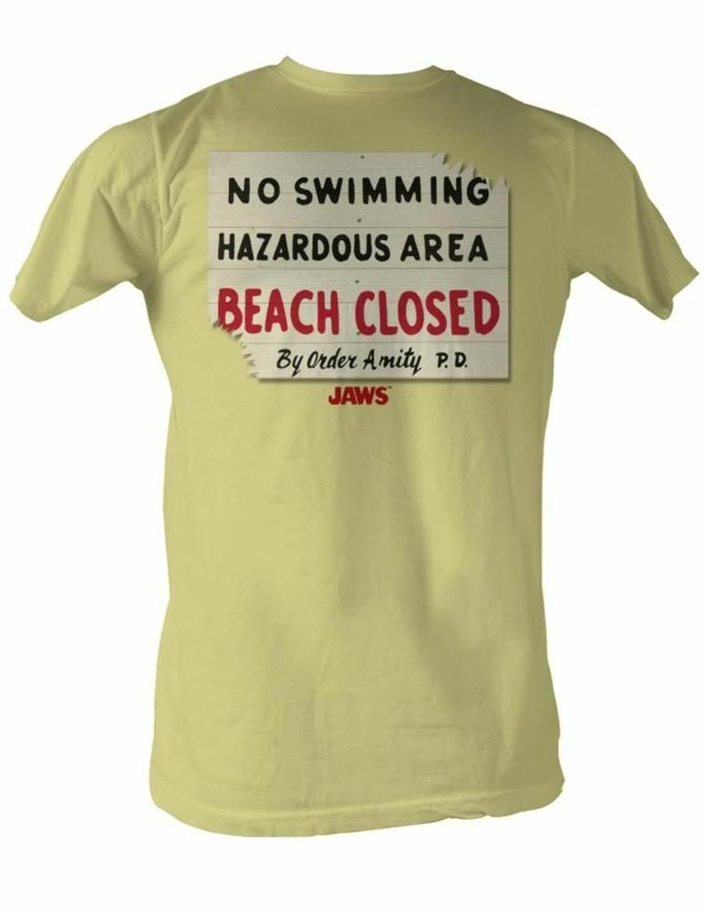 

Jaws Hazardous Yellow Heather Adult T-Shirt S