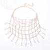 Luxury High Sense Creative Design Heavy Industry Fishing Net Full of Diamonds Multi-layer Necklace Elegant Fashion Banquet Woman
