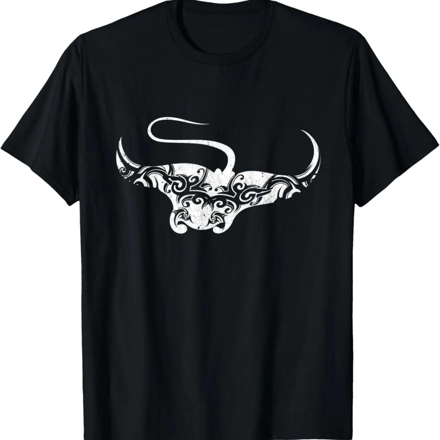 

Scuba Diving Ocean Animal Hawaiian Tribal Stingray Manta Ray T-Shirt XXXXXL чорний