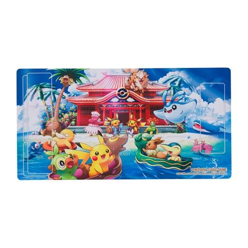 Pokemon Center Original Card Game Rubber Playmat Okinawa Opening Commemorative Goods