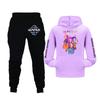 Kids Girls Long Sleeve Hooded Sweatshirt And Pants Set For Toddler And Big Kids 2Pcs Outfits