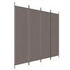 VidaXL Cloison de Séparation 4 Panneaux Séparateur de Pièce Pliable Diviseur Écran d'Intimité Paravent Décoration Salon 350200