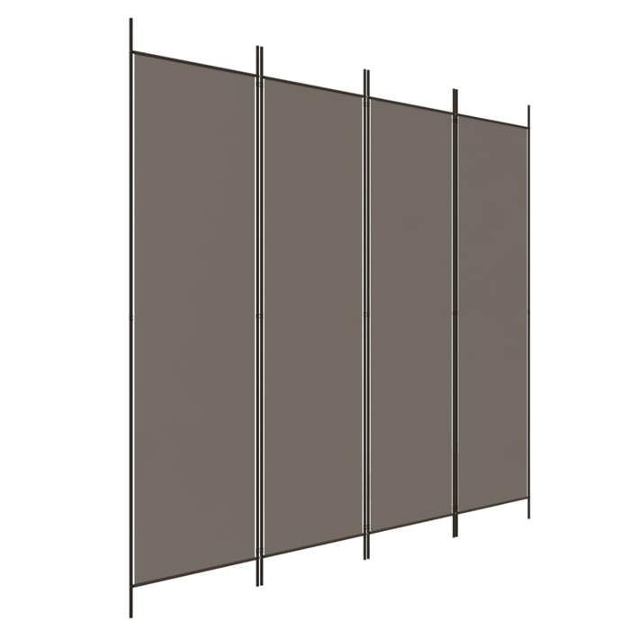 VidaXL Cloison de Séparation 4 Panneaux Séparateur de Pièce Pliable Diviseur Écran d'Intimité Paravent Décoration Salon 350200